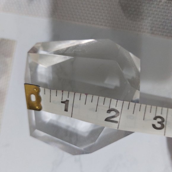 Clear Crystal Paperweight - Picture 4 of 4